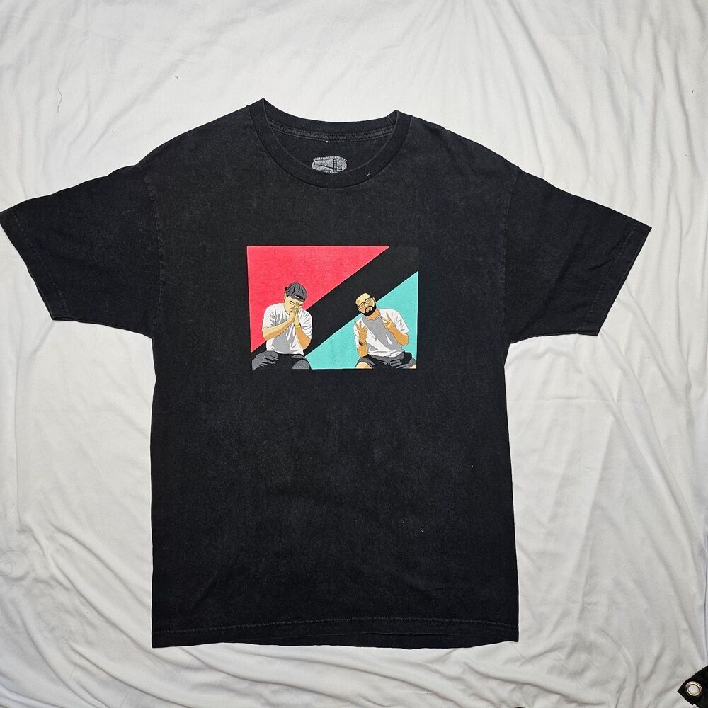 David Got Kicks Sneakerhead In The Bay Area T-Shirt Size L Black 100% Cotton Tee